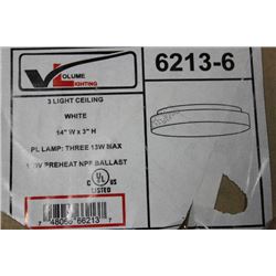 14" FLUSH MOUNT LIGHT FIXTURE X 2