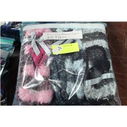 3PK OF MARY JANE STYLE SLIPPERS