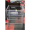 Image 1 : TWO STACKING METAL STORAGE RACKS WITH DRAWERS X2