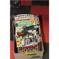 BOX OF 100+ UNSEARCHED COMICS