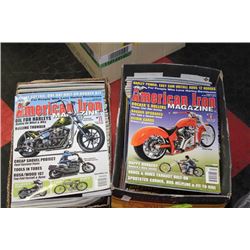 TWO BOXES OF MOTORCYCLE MAGAZINES