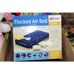 TWIN SIZE FLOCKED AIR BED