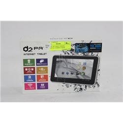 DIGITAL D2 TABLET /WHITE/ WI-FI/DUAL CAMERA IN BOX