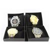 Image 1 : NEW MENS STAINLESS STEEL WATCH X 4