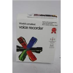 WORLDS SMALLEST VOICE RECORDER WITH VIDEO RECORDER