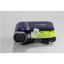 INSIGNIA HI-DEF VIDEO CAMCORDER W/CHARGE CORD