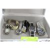 Image 1 : BOX OF ASSRTD WATCHES INCL. 2 BULOVA MEN'S WATCHES