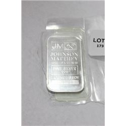 JOHNSON MATTHEY .999 1 OZ SILVER BAR