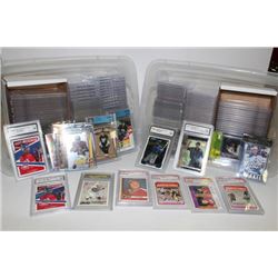 195 GRADED SPORTS CARDS (PSA/BECKET/SGC/GMA)