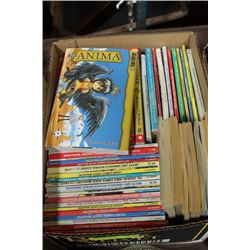 BOX OF KIDS BOOKS: ANIMATED GRAPHIC NOVELS AND