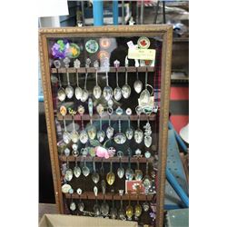 ESTATE SPOON CABINET FULL OF SPOONS, CHARM
