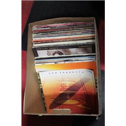 BOX W/ OVER (30) VINTAGE RECORDS EXCELLENT