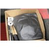 Image 1 : BOX W/ NEW BLCK BBQ COVER 54" W/ BBQ UTENSILS