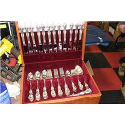SILVERWARE SET IN CASE