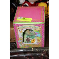 NEW EASTER BUNNY WATER GLOBE