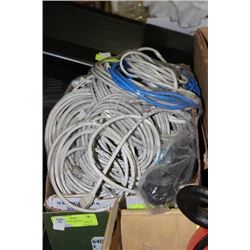 BOX OF NETWORK CABLES