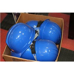 BOX OF HARDHATS ON CHOICE BLUE