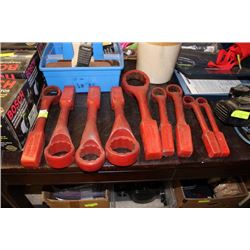 SET OF HEAVY DUTY SLEDGE HAMMER WRENCHES