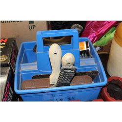 BOX OF DRYWALL TROWELS