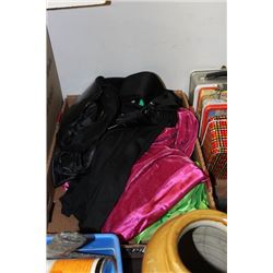 FLAT OF DRESS UP CLOTHING: DARTH VADER, PRINCESS