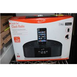 iLIFE CLOCK RADIO W/ iPOD DOCK
