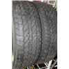 Image 1 : PAIR OF TIMBERLINE R245/65R17 TIRES