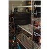 Image 1 : WHITE METAL COMMERCIAL RACK