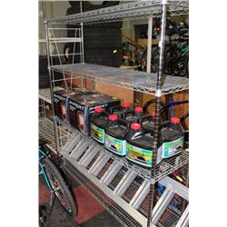 METAL COMMERCIAL RACK ON WHEELS