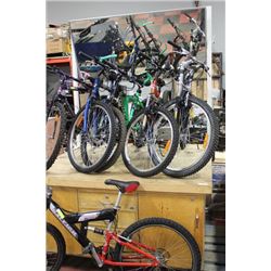 LARGE BUTCHER BLOCK WORK TABLE W MIRROR