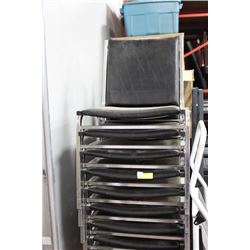 SET OF 24 STACKING CHAIRS