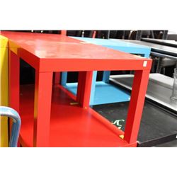 RED END TABLE X2