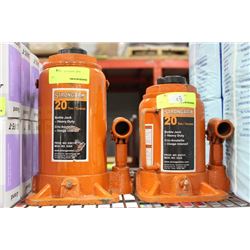 STRONG ARM 20 TON BOTTLE JACK X2