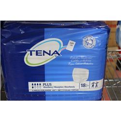 BAG OF 18 SIZE L TENA BREIFS