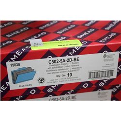 BOX OF 10 CLASSIFICATION HOLDERS
