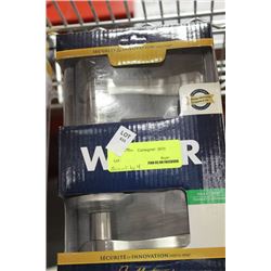 WEISER HALL AND CLOSET NICKEL FINISH HANDLE SET