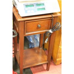 WOOD TELEPHONE STAND WITH DRAWER
