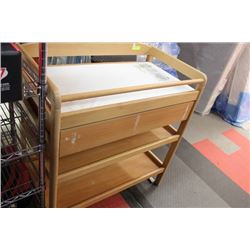 WOOD BABY CHANGE TABLE