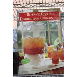 NEW ACRYLIC BEVERAGE DISPENSER 3GALLONS