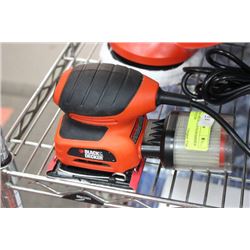 BLACK AND DECKER PALM SANDER WITH FILTER BAG