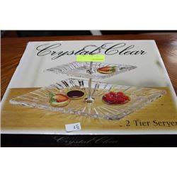 2 TIER GLASS SERVER