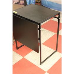 WOOD AND METAL DROP TABLE