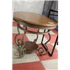 Image 1 : ROUND END TABLE WITH IRON BASE