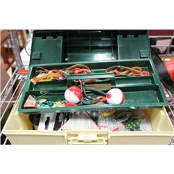SMALL TACKLE BOX W CONTENTS