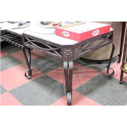 METAL AND TILE END TABLE