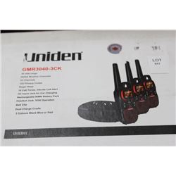 UNIDEN WALKIE TALKIES 3 PACK