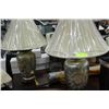 Image 1 : PAIR OF SILVER/MOON LAMPS