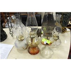 4 CLASSIC OIL LAMPS