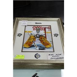 SIGNED MARC-ANDRE FLEURY FRAMED PICTURE