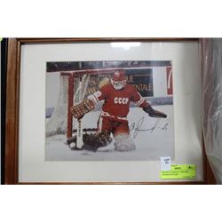 SIGNED VLADISLAV TRETIAK FRAMED PICTURE