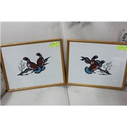 PAIR OF ROBERT KIKEGAMIC PICTURES X2